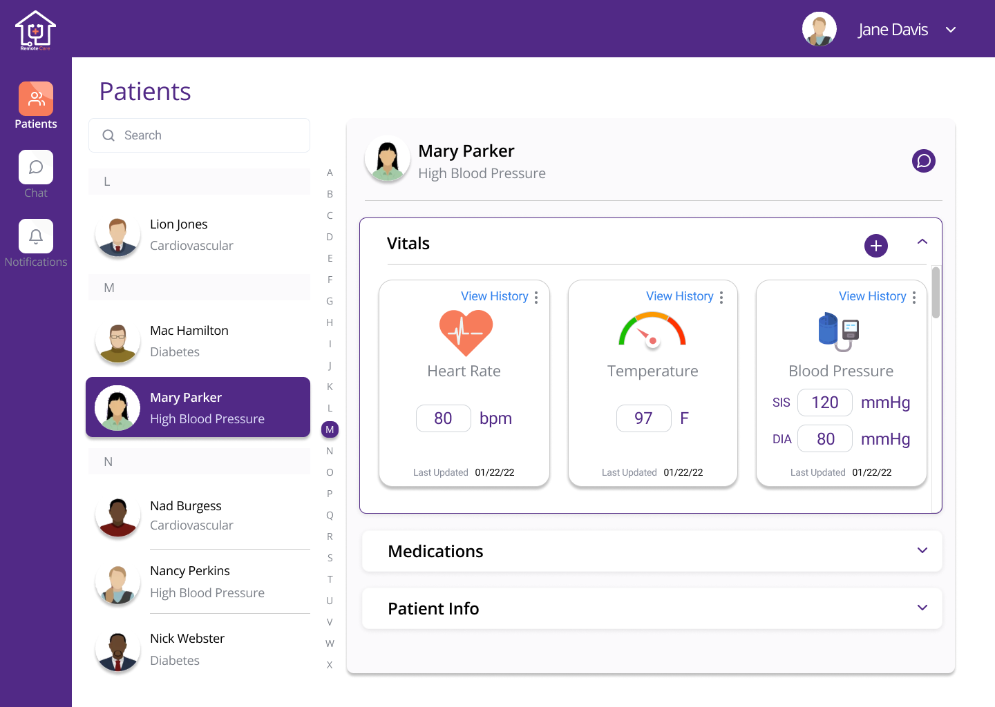 Provider Patient Page